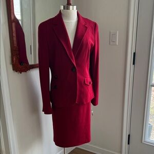 Talbots Red Women's Blazer & Skirt
